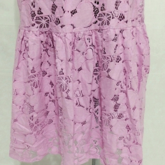 Mr. Larkin May Orchid Pink Cuore Lace Prairie Maxi Dress XS Romantic Designer - Picture 13 of 17